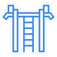 Vector Design Gym Hand Bar Icon Style