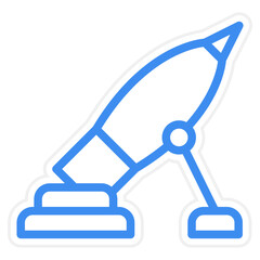 Vector Design Army Mortar Icon Style