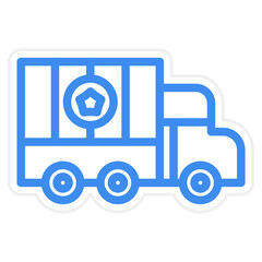 Vector Design Military Truck Icon Style