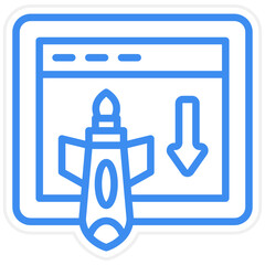 Vector Design Landing Page Icon Style