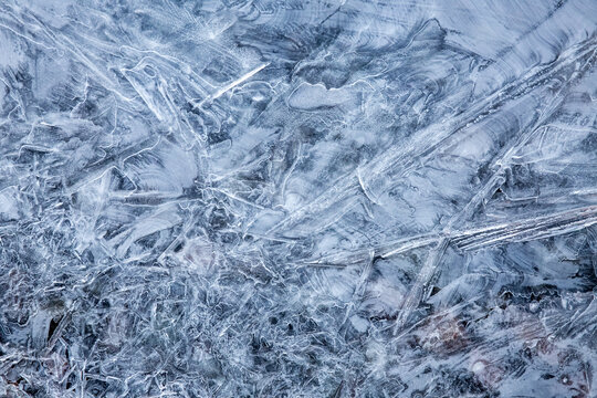 Frozen ice background texture