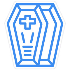 Obraz premium Vector Design Coffin Icon Style