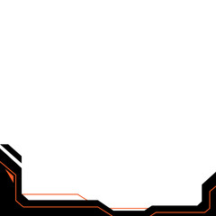 Obraz premium Technology Business Footer