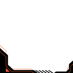 Obraz premium Technology Business Footer