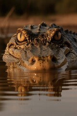 Obraz premium Crocodile in Water