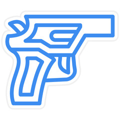 Vector Design Revolver Icon Style