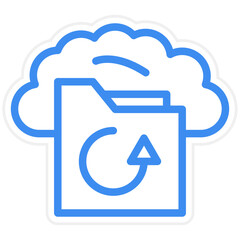 Vector Design Backup Icon Style