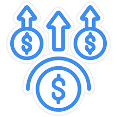 Obraz premium Vector Design Money Benefit Icon Style