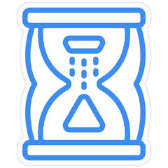 Vector Design Hourglass Icon Style
