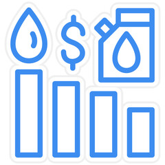 Vector Design Oil Stock Market Icon Style