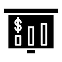 business growth glyph 