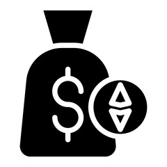 money bag glyph 
