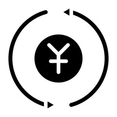 Obraz premium coin glyph 