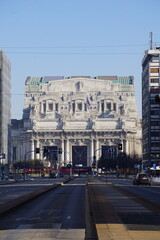 Fototapeta na wymiar Buildings in the historical city of Milan