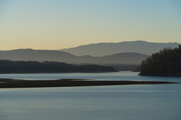 Sun Rising on Blue Mountain Lake