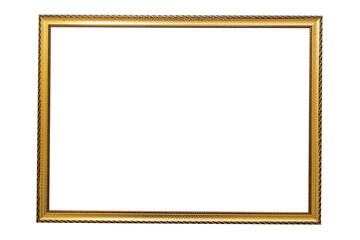 Photo frame or picture with copy space on a white isolated background