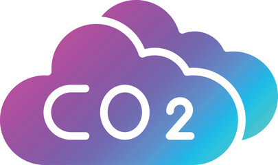 Co2 cloud Vector Icon Design Illustration