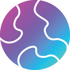 Earth Vector Icon Design Illustration