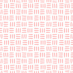 Seamless pattern with pink woven design