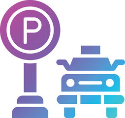 Parking Vector Icon Design Illustration