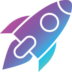 Rocket Vector Icon Design Illustration
