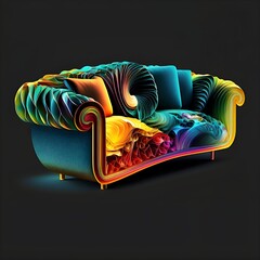 abstract sofa