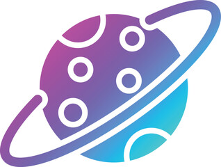 Saturn Vector Icon Design Illustration