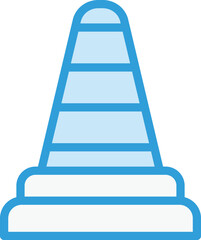 Traffic cone Vector Icon Design Illustration