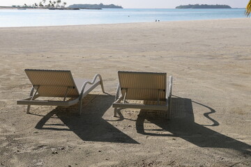 beach lounge chairs