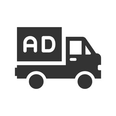 Advertisement truck icon