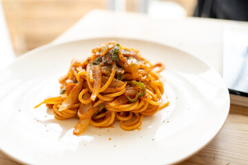 おいしいナポリタン(スパゲッティ+ウインナーソーセージを使ったレシピ).