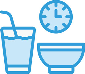 Fasting Vector Icon Design Illustration