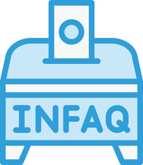 Infaq Vector Icon Design Illustration
