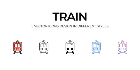  Train icon. Suitable for Web Page, Mobile App, UI, UX and GUI design.