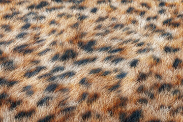 Cheetah Hair Fur. 3d Rendering