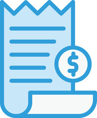 Receipt Vector Icon Design Illustration