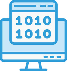 Binary code Vector Icon Design Illustration