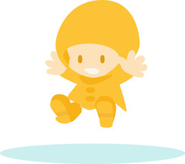 子供と水たまり01a