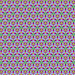 Modern abstract geometric mosaic fabric and paper pattern in bold vibrant colors