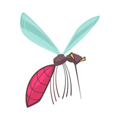 Mosquito Cartoon Illustration