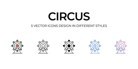 Circus icon. Suitable for Web Page, Mobile App, UI, UX and GUI design.
