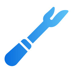 seam ripper gradient icon