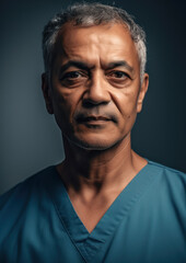 Male Health Care Worker-Nurse-Doctor Portrait-Generative AI