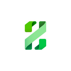 Paper alphabet origami font, for your logo design with shadow, multi-colored Arabic numeral 8, vector illustration 10EPS