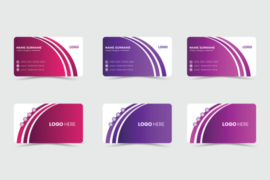 corporate business card design template layout design stylish
colorful  clean unique abstract shape double side
creative business card multiple purpose id card visiting card 
employ card manager 