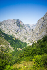 Fototapeta na wymiar Bulnes village, Picos de Europa, Asturias, Spain