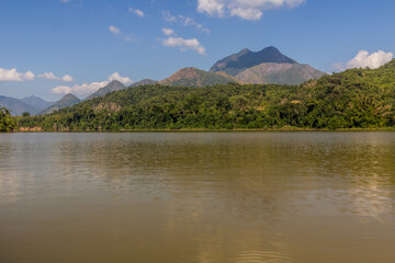 View of Nam Ou river, Laos