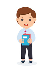 character student in school uniform