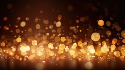 Luxurious gold bokeh background for awards and glamour events. Generative AI
