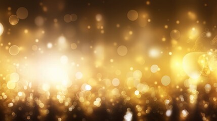 Obraz na płótnie Canvas Luxurious gold bokeh background for awards and glamour events. Generative AI